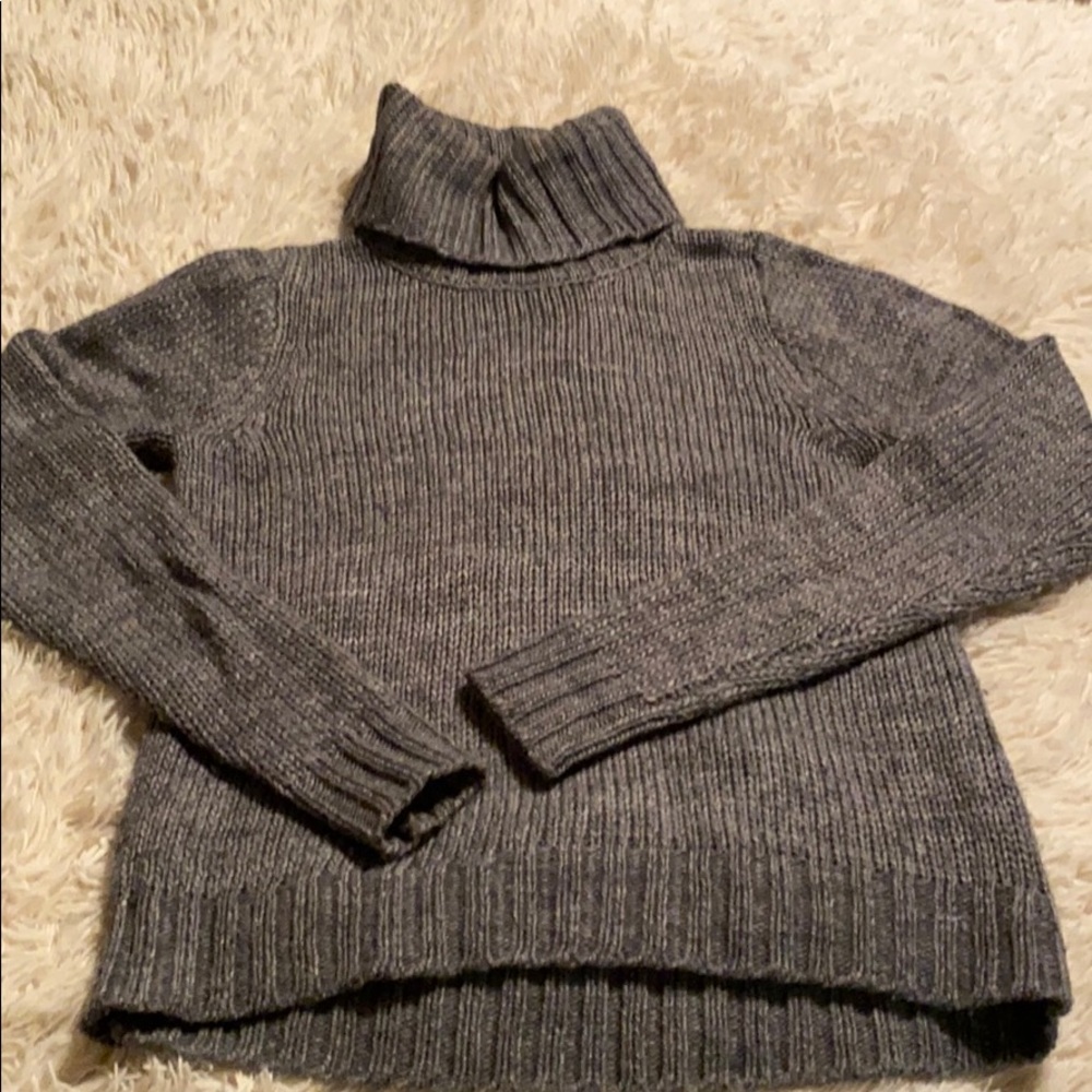 Marled Gray turtleneck sweater